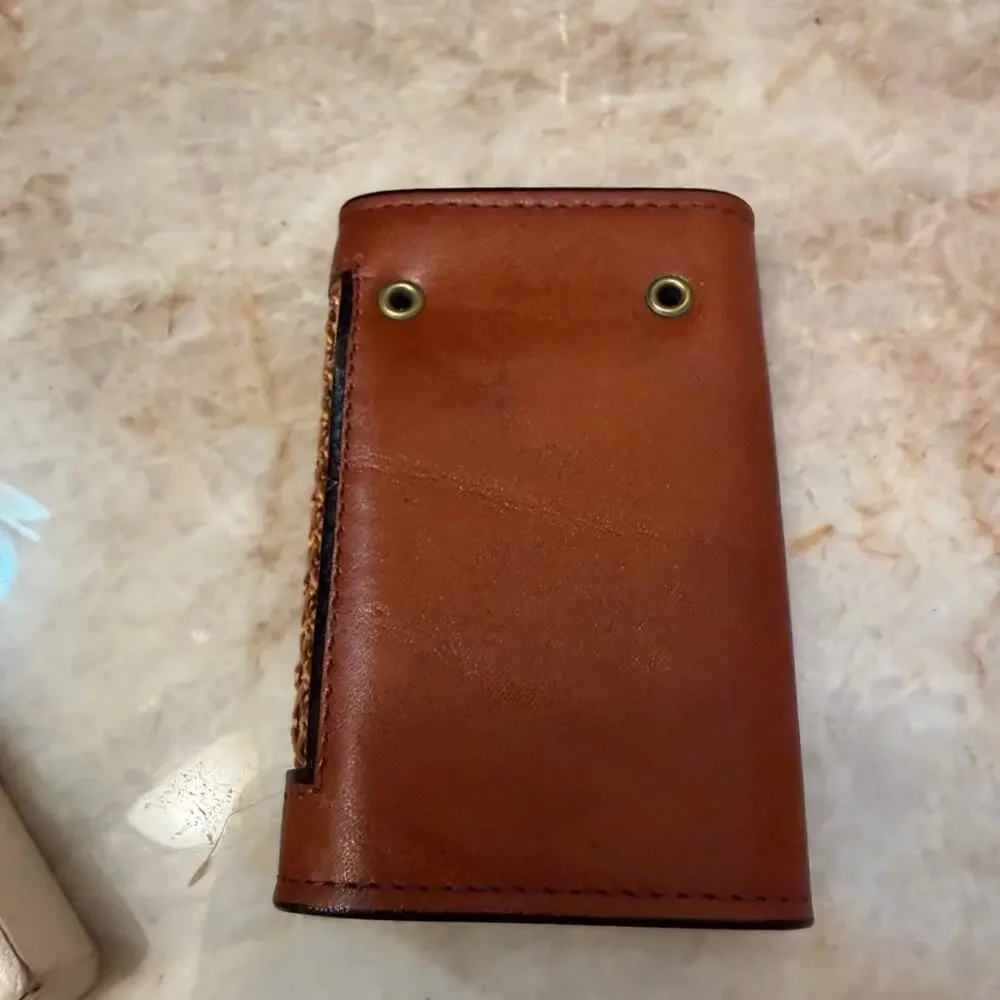 Vintage Princess Gardner Brown key wallet Leather Card Holder unisex